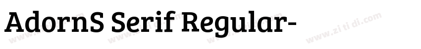 AdornS Serif Regular字体转换